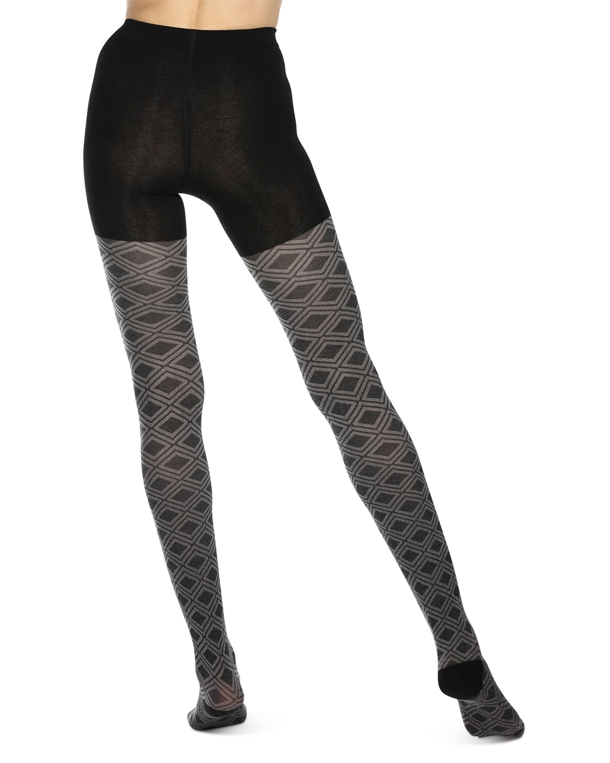 Diamond Daze Cotton Blend Sweater Tights : Color: Black