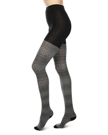 Fair Isle Diamond Sweater Tights