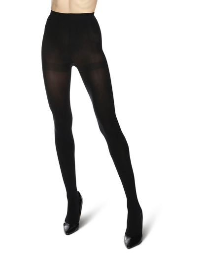 Women's Meteor Shower Nylon Opaque Tights : Color: Black