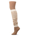 Snowflake Legwarmer/Flatknit Cotton Blend Sweater Tights