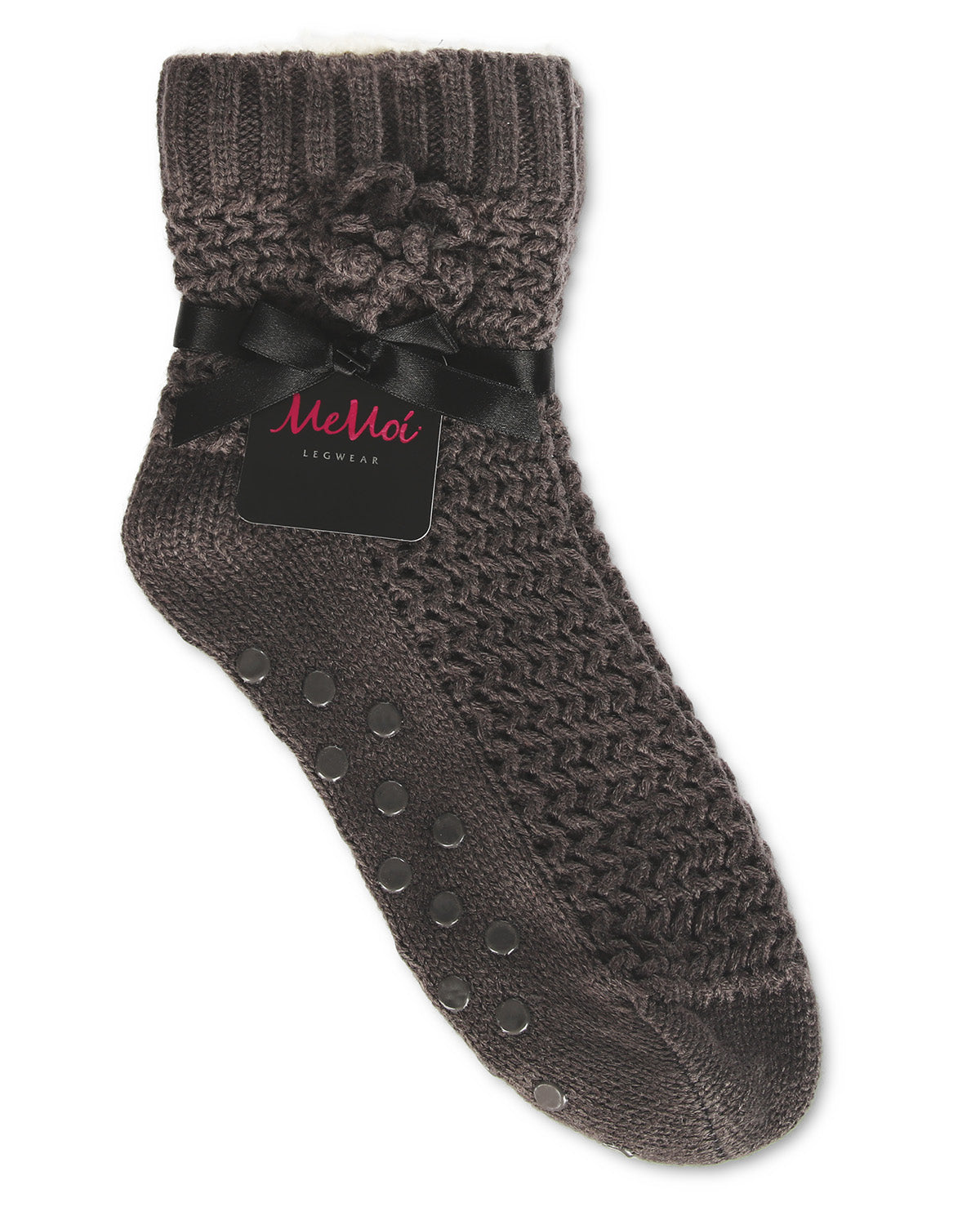 Women's Zaggy Zig Anklet Home Socks : Color: Gray