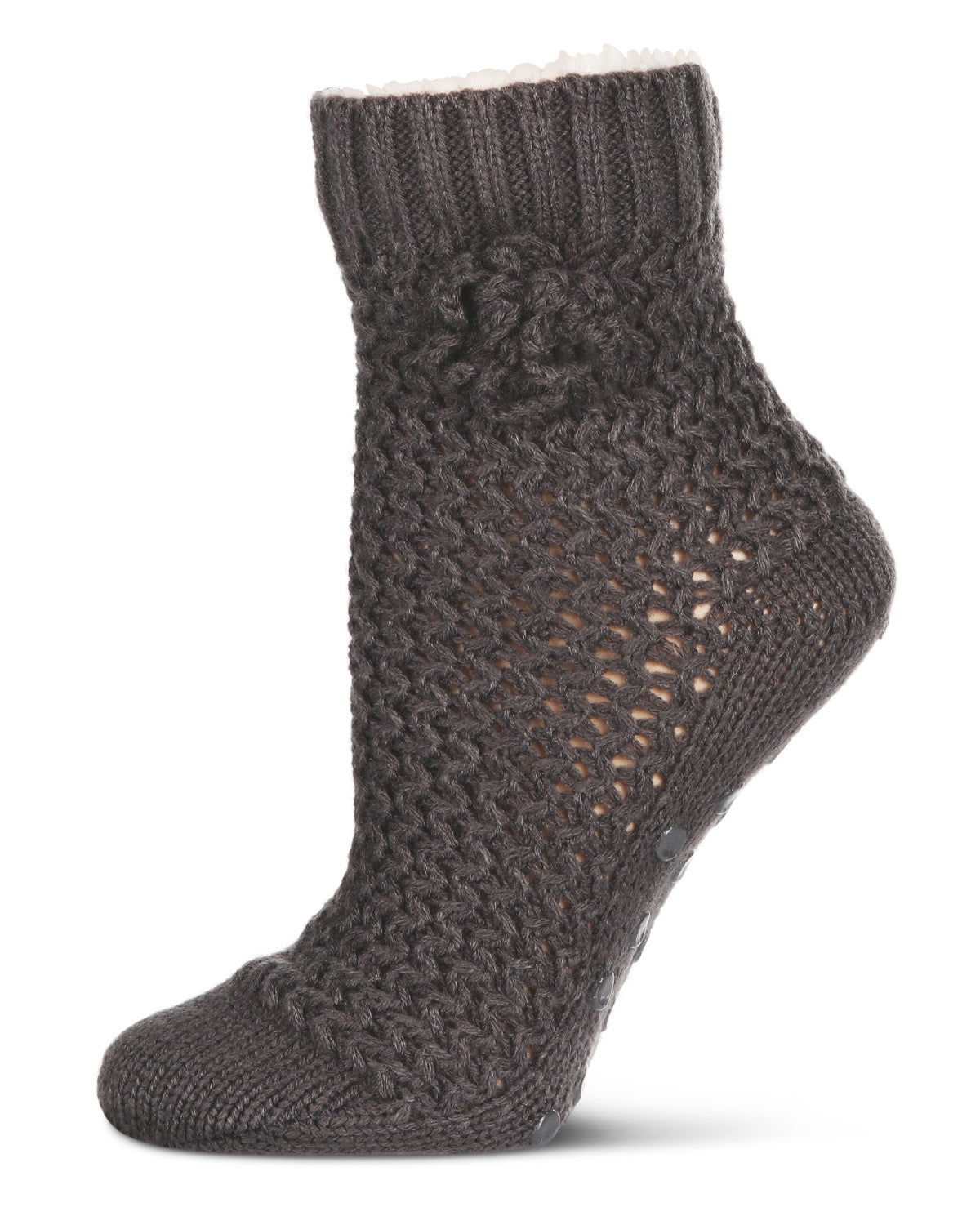 Women's Zaggy Zig Anklet Home Socks : Color: Gray