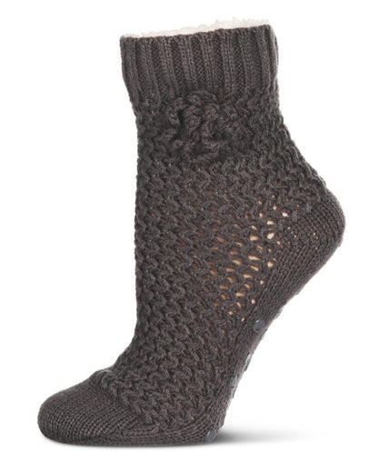 Women's Zaggy Zig Anklet Home Socks : Color: Gray