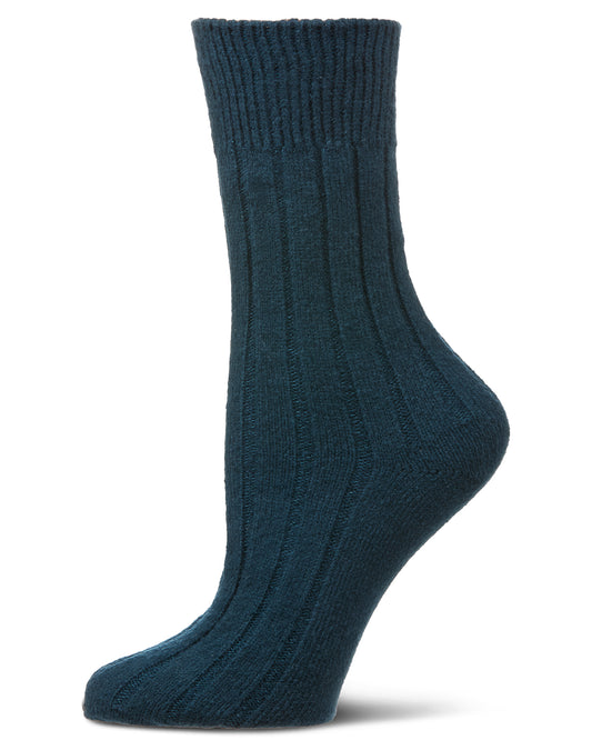Women's Soft & Snug Crew Sock : Color: Reflecting Pond
