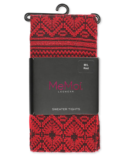 Traditional Geometric Lifestyle Sweater Tights : Color: DenimHeather