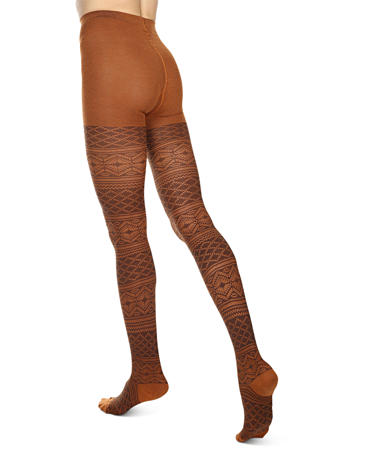 Traditional Geometric Lifestyle Sweater Tights : Color: DenimHeather
