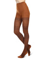 Traditional Geometric Lifestyle Sweater Tights : Color: Sudan Brown