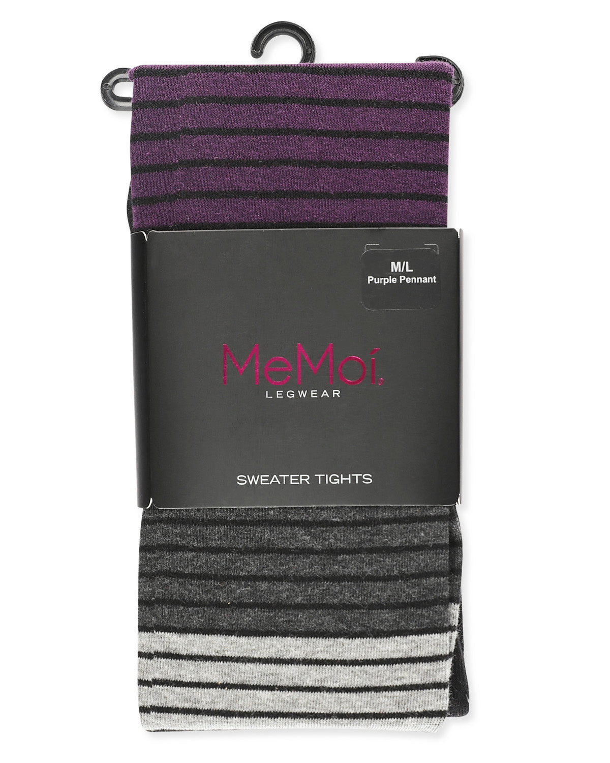 Gradient Stripes Sweater Tights : Color: Purple Pennant