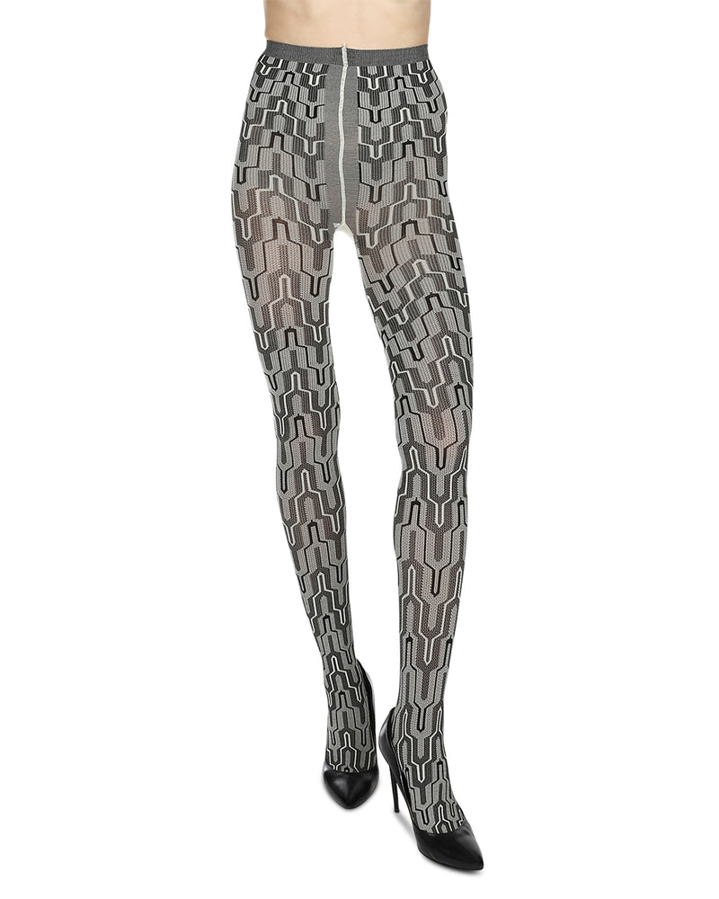 Tower Line Opaque Tights