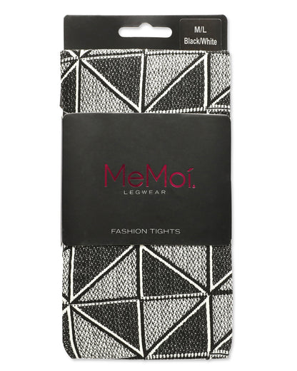 Stylish Tribox Multicolor Fashion Opaque Tights : Color: Black/Gray