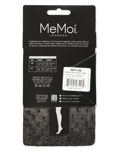 Sparkle Specs Glam Opaque Tights : Color: Black/Gold