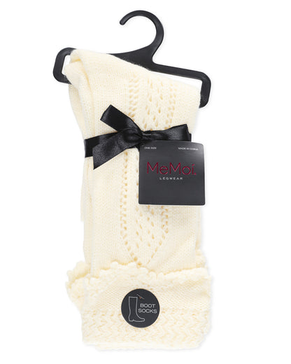 ElegaKnit Chunky Knit Boot Socks : Color: Medium Gray Heather