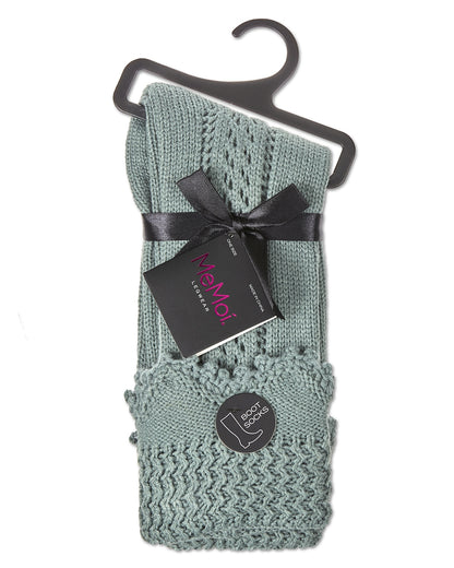 ElegaKnit Chunky Knit Boot Socks : Color: Medium Gray Heather