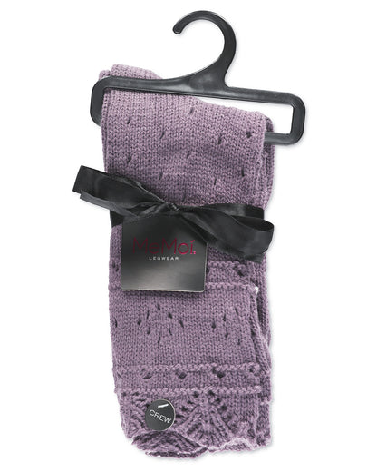 Diamond Dance Chunky Knit Boot Sock : Color: Black