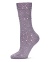 Diamond Dance Chunky Knit Boot Sock : Color: Lavender