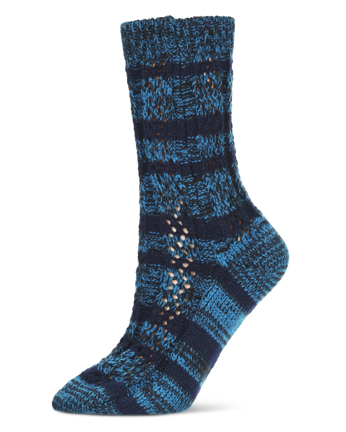 Stripe Shade Legion Chunky Knit Boot Sock : Color: Legion Blue