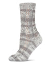 Stripe Shade Legion Chunky Knit Boot Sock : Color: Steel Gray