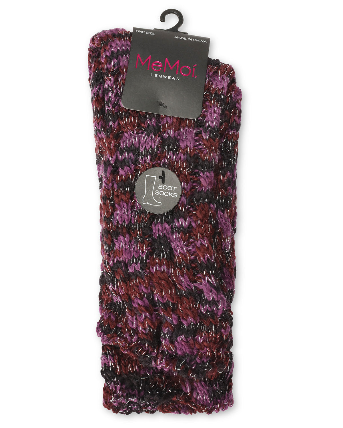 Color Bunch Chunky Knit Boot Socks : Color: Black