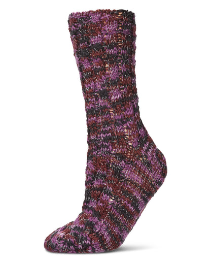 Color Bunch Chunky Knit Boot Socks : Color: Purple