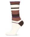 Band Tint Chunky Knit Striped Boot Socks : Color: Winter White