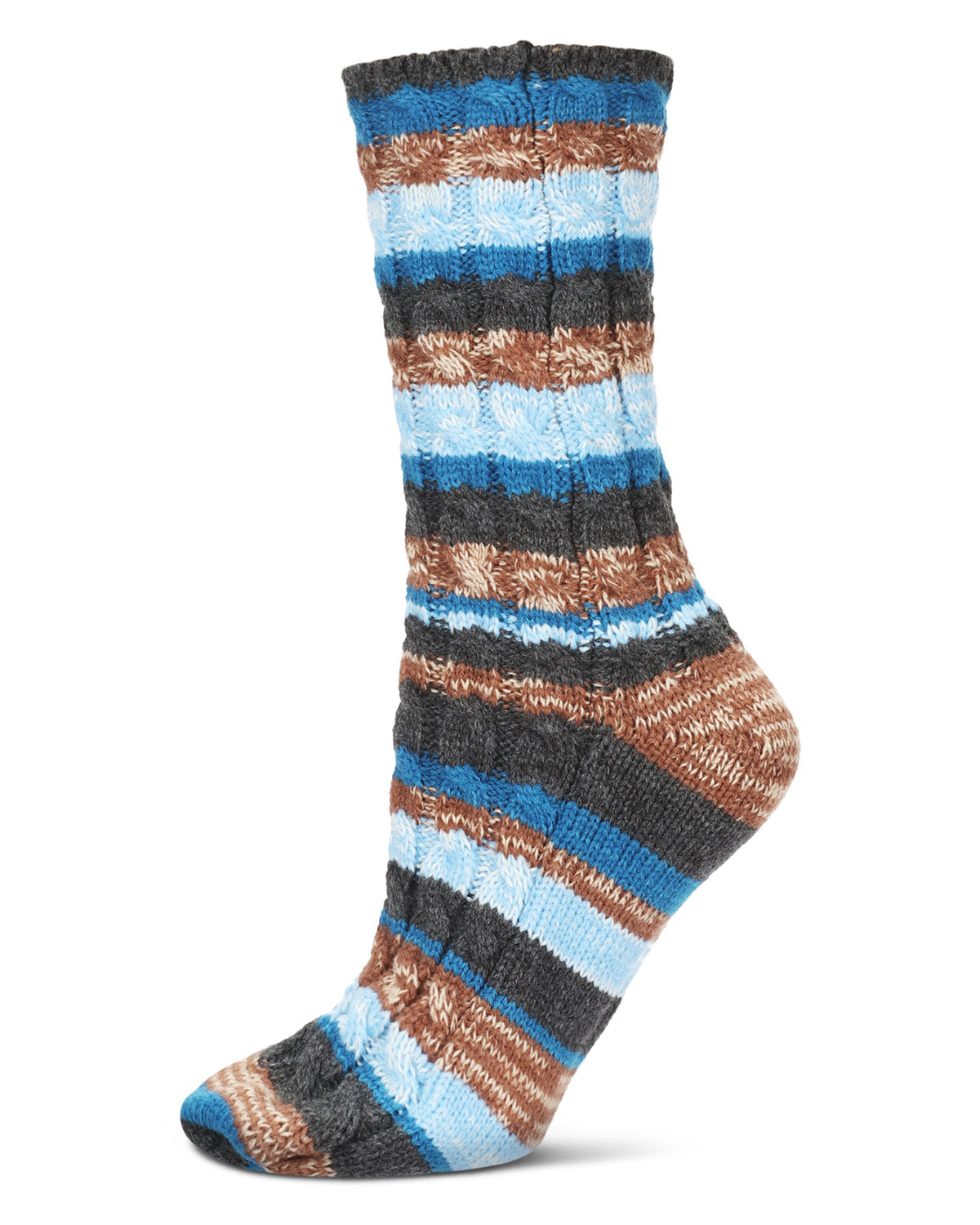 Static Tone Chunky Knit Boot Socks : Color: Dark Gray Heather