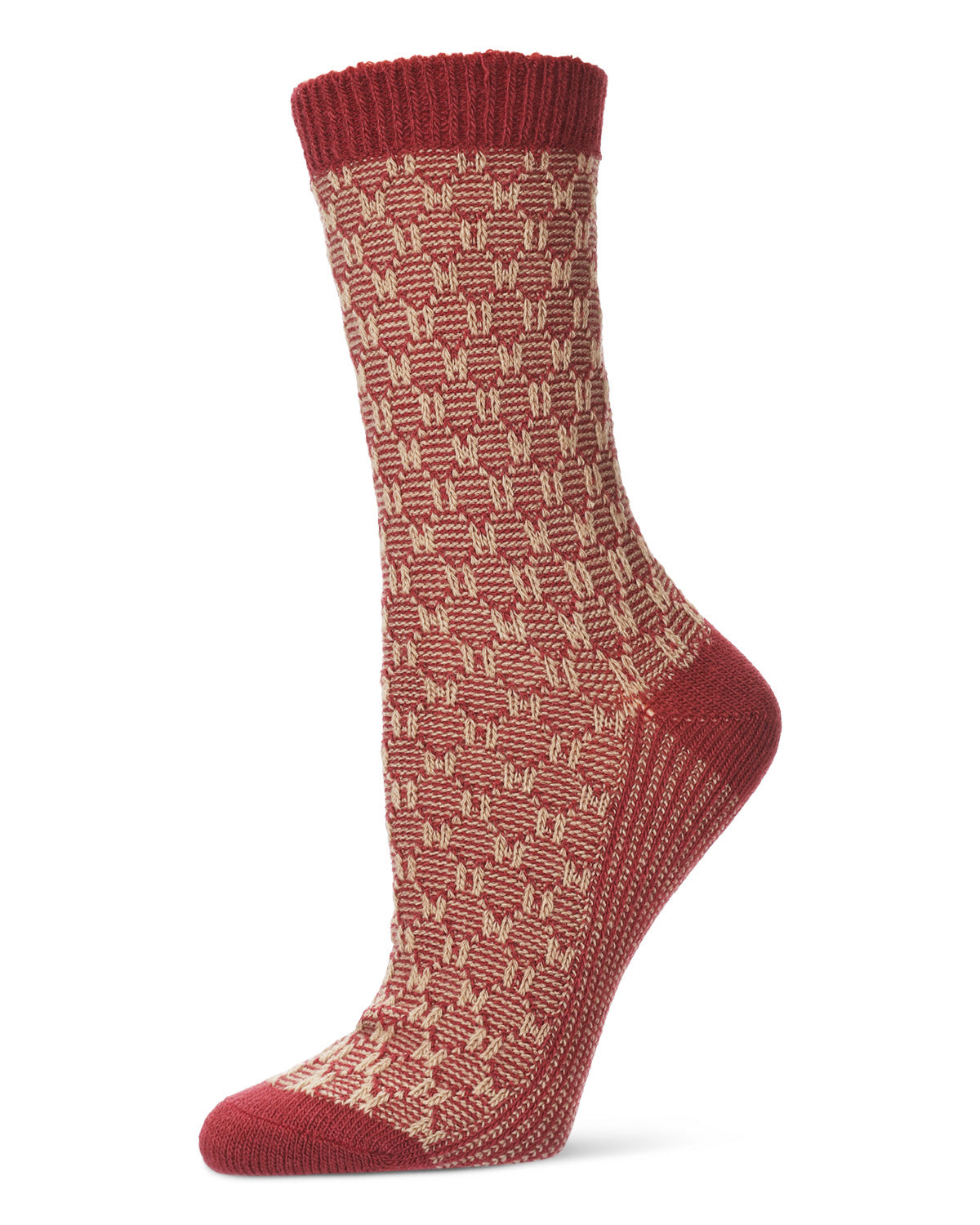 Women's Suited Threads Acrylic Knit Boot Socks : Color: Burgundy