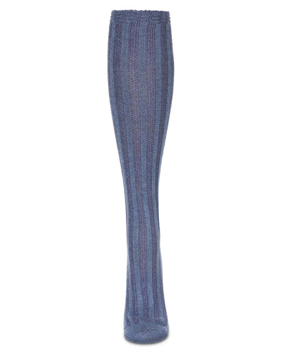 Women's Track Flow Striped Knee-High Socks : Color: Black