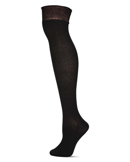 Women's Ruffle Rib Over The Knee Socks