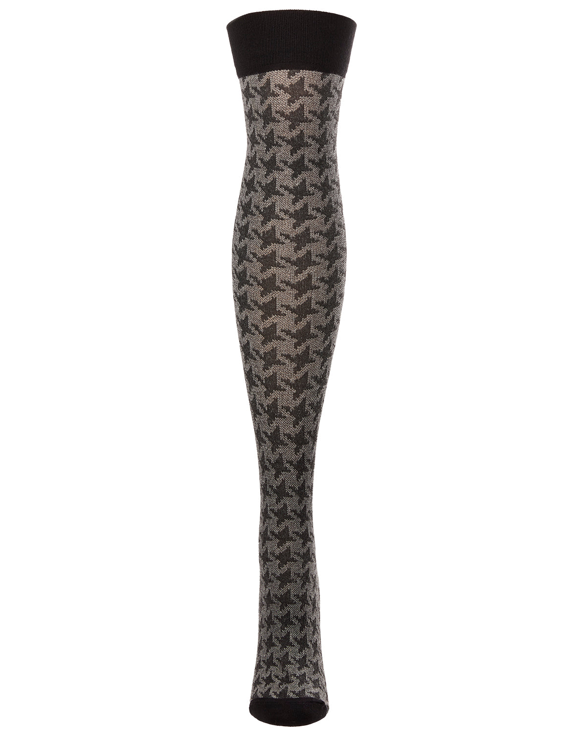 Houndstooth Over The Knee Warm Socks : Color: Gray