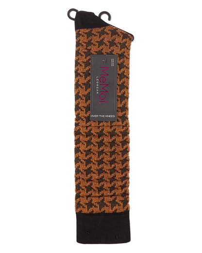 Houndstooth Over The Knee Warm Socks