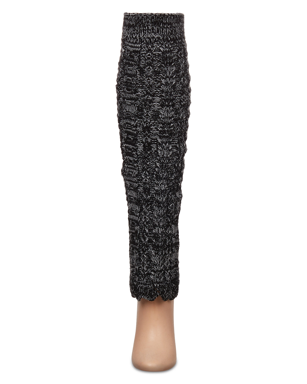 Women's Braid & Twist Legwarmers : Color: Black