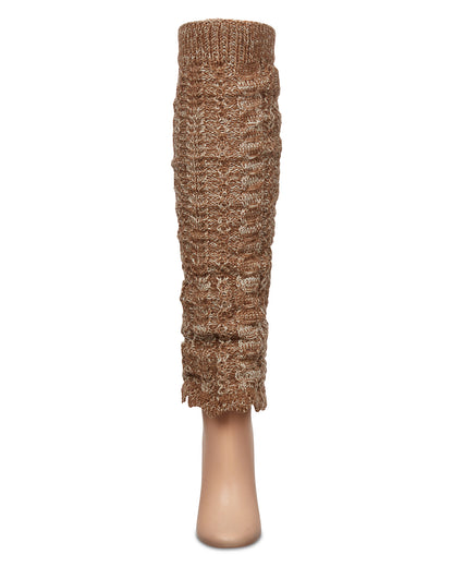 Women's Braid & Twist Legwarmers : Color: Black