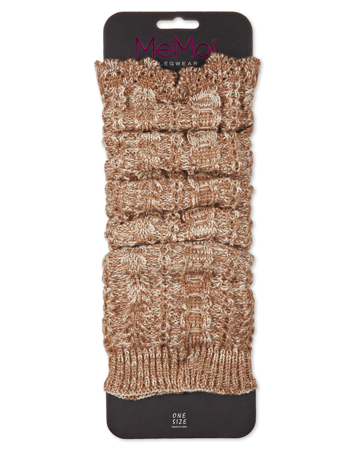Women's Braid & Twist Legwarmers : Color: Black
