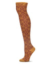 Women's Brussels Lace Fair Isle Over The Knee Socks : Color: Cathay Spice