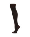 Snow Flakes & Stripes Over The Knee Socks : Color: Brown