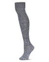 Crochet Mix Over The Knee Socks : Color: Blue Heather