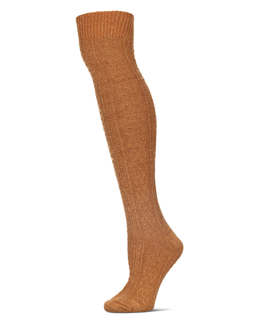 Simple Chain Over The Knee Socks : Color: Cathay Spice