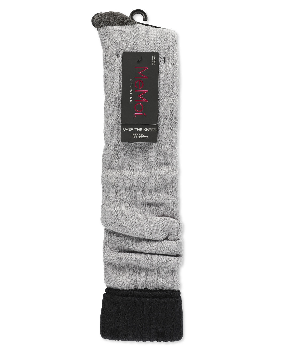 Women's Chain Mix Over The Knee Socks : Color: Black