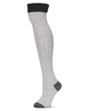 Women's Chain Mix Over The Knee Socks : Color: Medium Gray