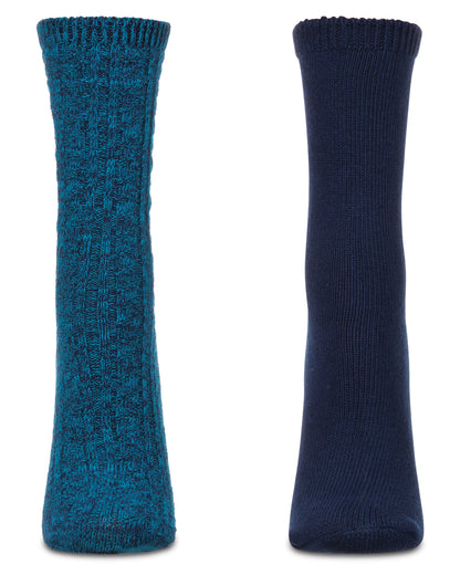 Women's 2 Pair Pack Waterfall Crew Socks