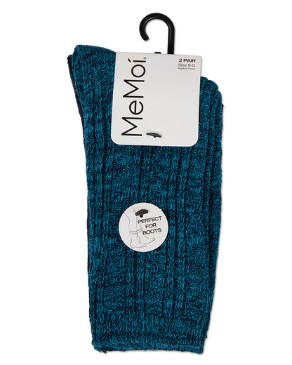 Women's 2 Pair Pack Waterfall Crew Socks