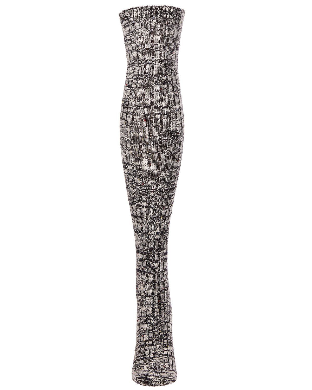 Overcast Marled Rib Over the Knee Socks : Color: Dark Sapphire