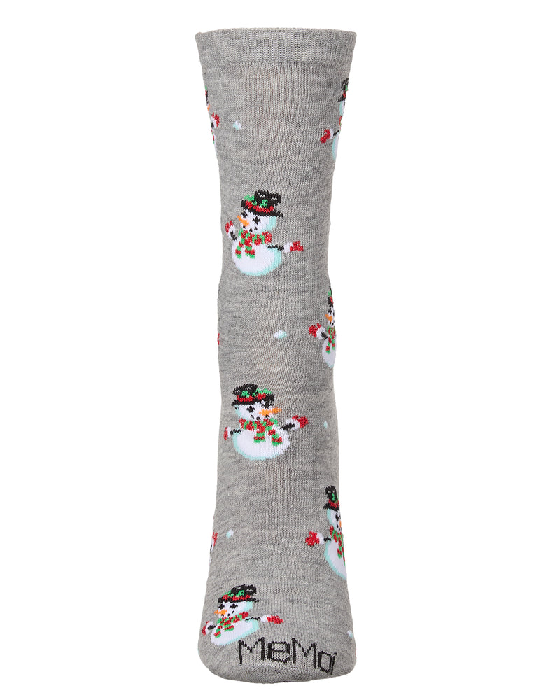 Women's Let it Snowman Holiday Crew Socks