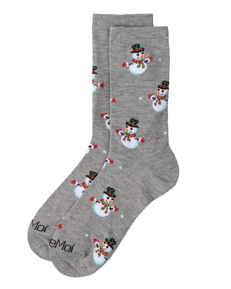 Women's Let it Snowman Holiday Crew Socks