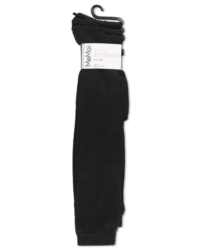 Women's 3 Pairs Buttersoft Knee-High Socks : Color: Black