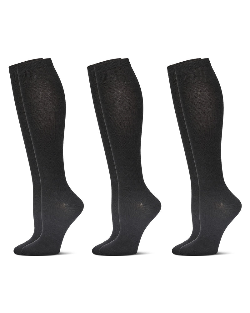 Women's 3 Pairs Buttersoft Knee-High Socks