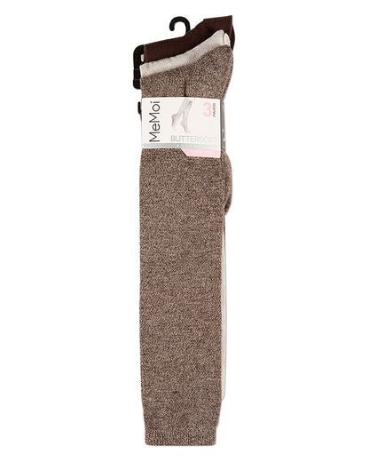 Women's 3 Pairs Buttersoft Knee-High Socks