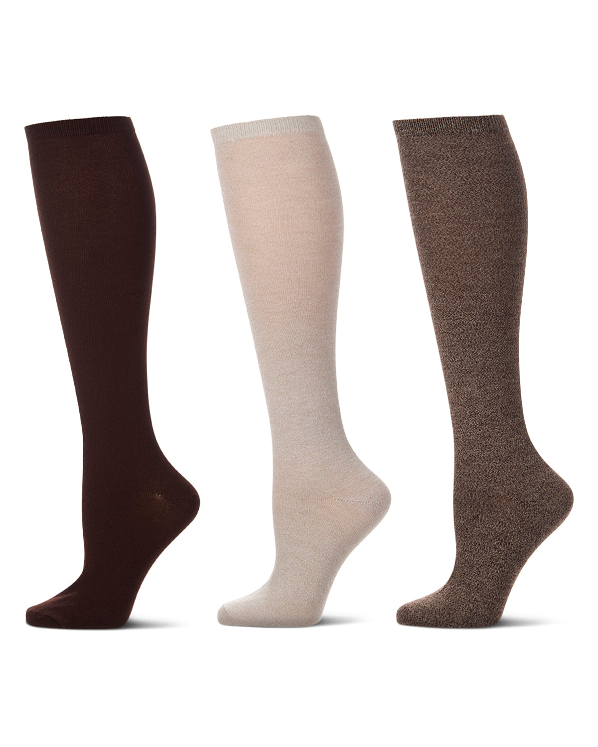 Women's 3 Pairs Buttersoft Knee-High Socks