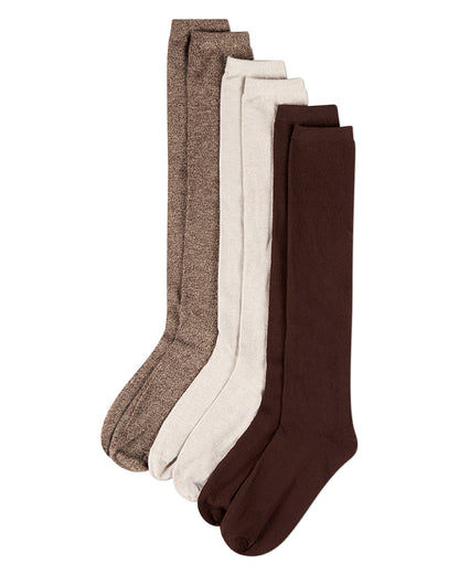 Women's 3 Pairs Buttersoft Knee-High Socks