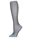 Women's Diamond Trellis Knee High Socks : Color: Denim
